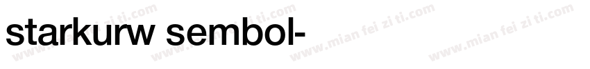 starkurw sembol字体转换